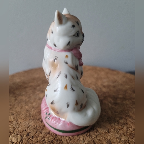 Cat Figurine Franklin Mint Porcelain Design 1986 - Picture 4 of 5